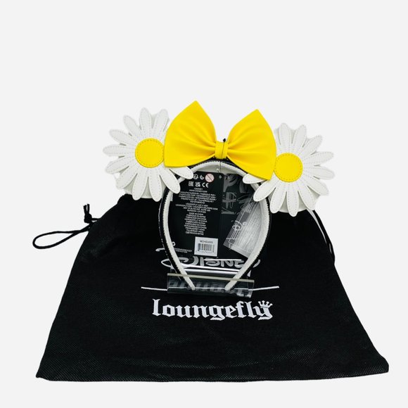 Loungefly Disney Minnie Mouse Daisies Mini Backpack, Ears, and Necklace Set - Picture 14 of 14